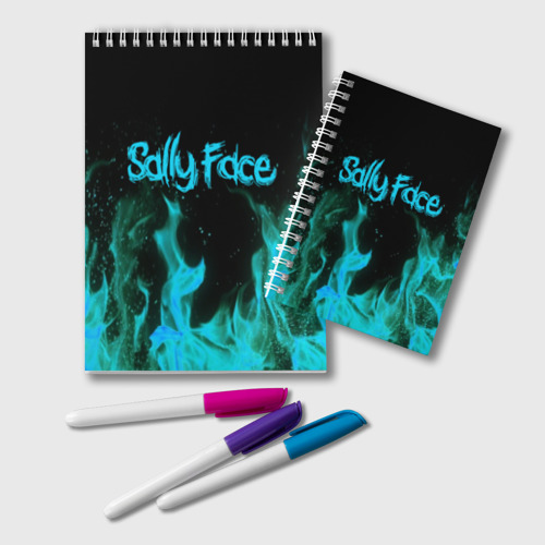 Блокнот Sally face fire, цвет белый