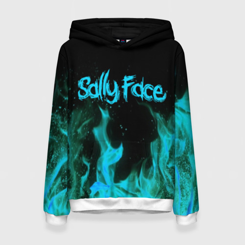 Женская толстовка 3D Sally face fire, цвет 3D печать