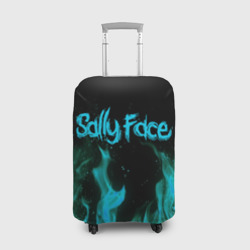 Чехол для чемодана 3D Sally face fire