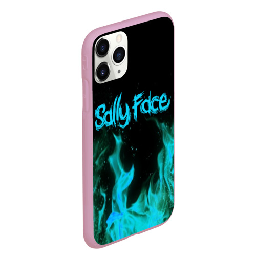 Чехол для iPhone 11 Pro Max матовый с принтом SALLY FACE FIRE, вид сбоку #3