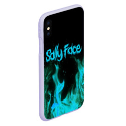 Чехол для iPhone XS Max матовый Sally face fire - фото 2