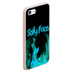 Чехол для iPhone 5/5S матовый Sally face fire - фото 2