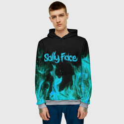 Мужская толстовка 3D Sally face fire - фото 2