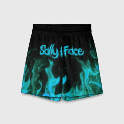 Детские спортивные шорты 3D Sally face fire