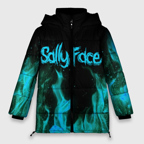 Женская зимняя куртка Oversize Sally face fire, цвет черный