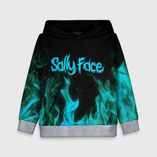 Детская толстовка 3D Sally face fire, цвет меланж