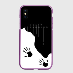 Чехол для iPhone XS Max матовый Death Stranding DS
