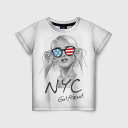 Детская футболка 3D NYC girlfriend