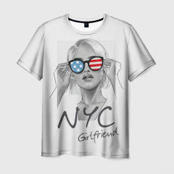 Мужская футболка 3D NYC girlfriend