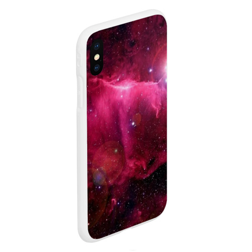 Чехол для iPhone XS Max матовый Cosmos, цвет белый - фото 3