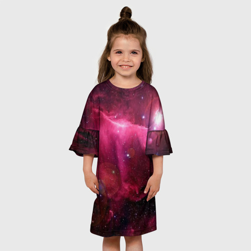 Детское платье 3D Cosmos, цвет 3D печать - фото 4