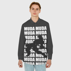 Мужская рубашка oversize 3D Morioh muda muda - фото 2