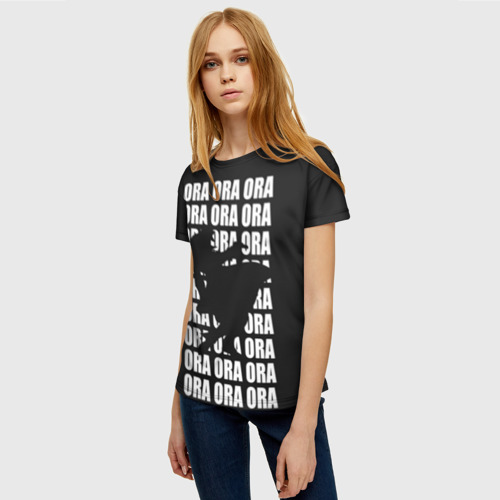 Женская футболка 3D ORA ORA ORA, цвет 3D печать - фото 3