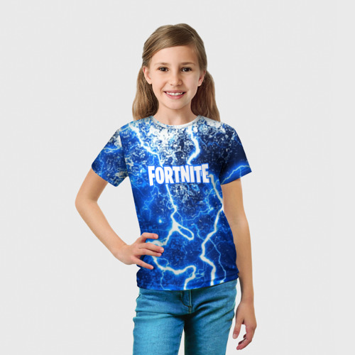 Детская футболка 3D Fortnite storm, цвет 3D печать - фото 5
