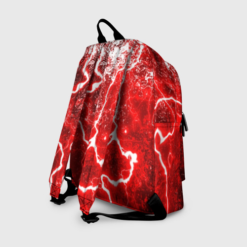Рюкзак 3D с принтом БРЫЗГИ КРАСОК(RED STORM), вид сзади #1