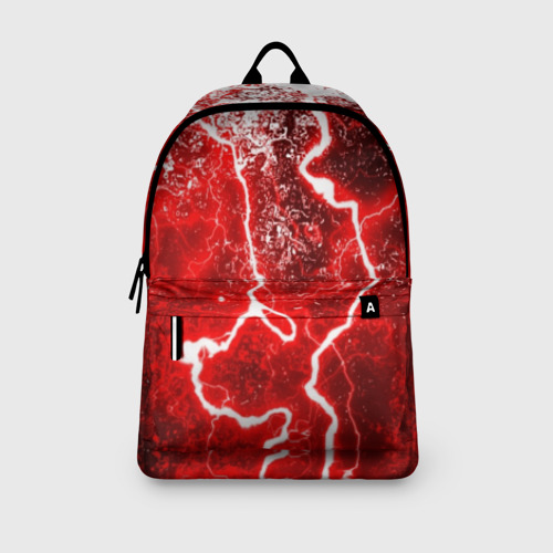 Рюкзак 3D с принтом БРЫЗГИ КРАСОК(RED STORM), вид сбоку #3