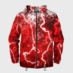 Мужская ветровка 3D Брызги красокred storm
