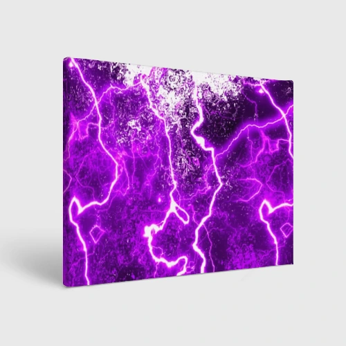 Холст прямоугольный Неоновый storm