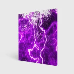 Холст квадратный Неоновый storm