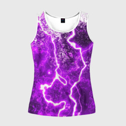 Женская майка 3D Неоновый storm