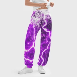 Женские джоггеры оверсайз 3D Неоновый storm - фото 2