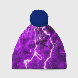 Шапка 3D c помпоном Неоновый storm