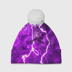 Шапка 3D c помпоном Неоновый storm