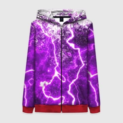 Женская толстовка 3D на молнии Неоновый storm