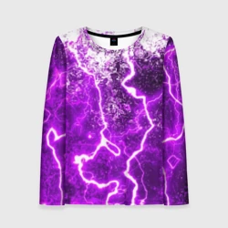 Женский лонгслив 3D Неоновый storm