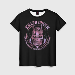 Женская футболка 3D Джо Джо Killer Queen череп