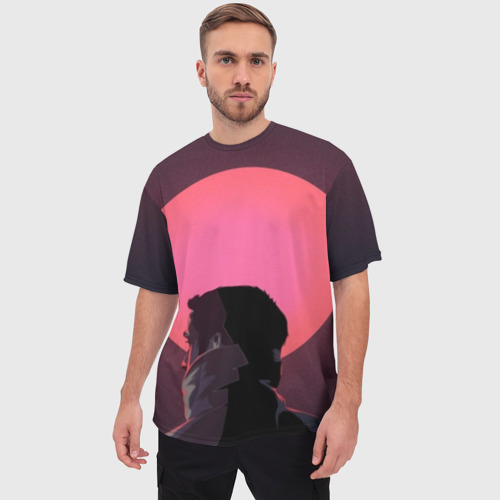 Мужская футболка oversize 3D Райан Гослинг, цвет 3D печать - фото 3