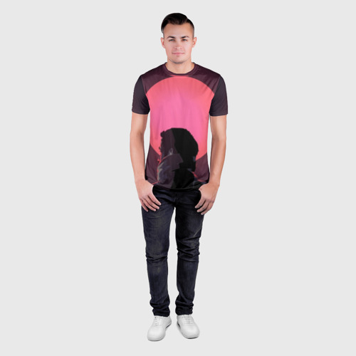 Мужская футболка 3D Slim Райан Гослинг, цвет 3D печать - фото 4