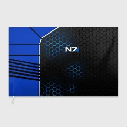 Флаг 3D Mass Effect N7 Масс эффект Н7
