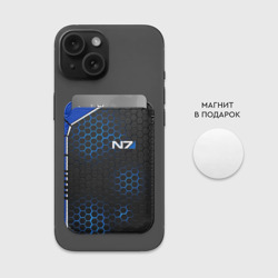 Картхолдер Magsafe магнитный Mass Effect N7 Масс эффект Н7 - фото 2