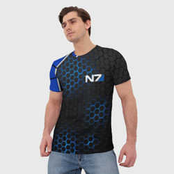 Мужская футболка 3D Mass Effect N7 Масс эффект Н7 - фото 2