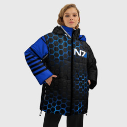 Женская зимняя куртка Oversize Mass Effect N7 Масс эффект Н7 - фото 2