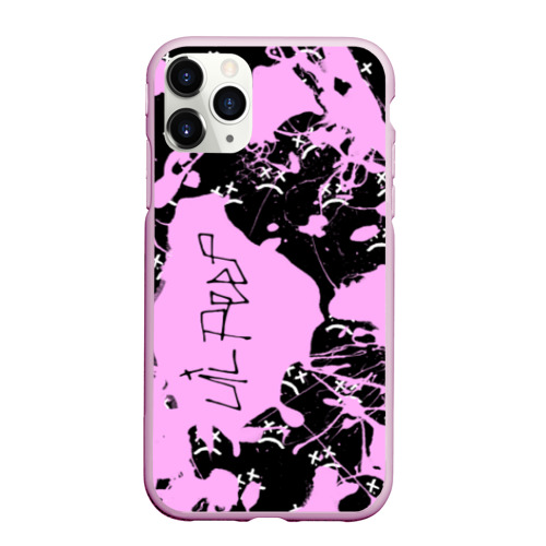 Чехол для iPhone 11 Pro Max матовый LIL PEEP, цвет розовый