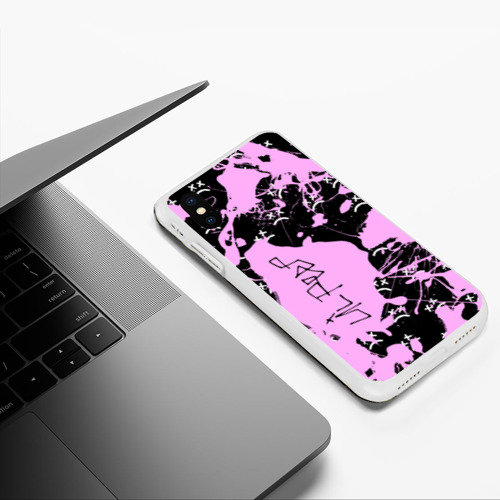 Чехол для iPhone XS Max матовый LIL PEEP, цвет белый - фото 5