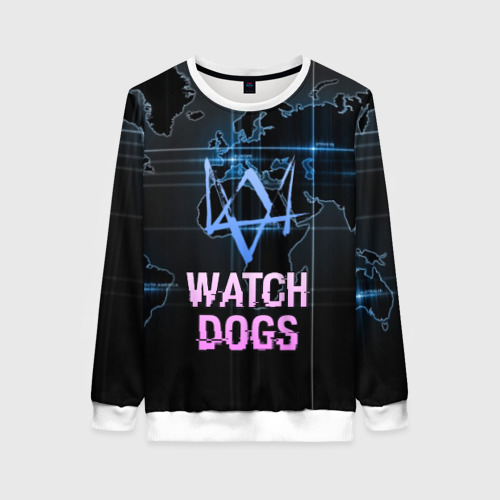 Женский свитшот 3D WATCH DOGS, цвет 3D печать