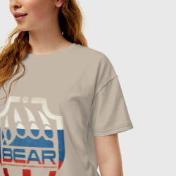 Женская футболка хлопок Oversize Escape from Tarkov BEAR - фото 2