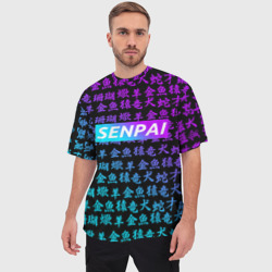 Мужская футболка oversize 3D Senpai сенпай - фото 2