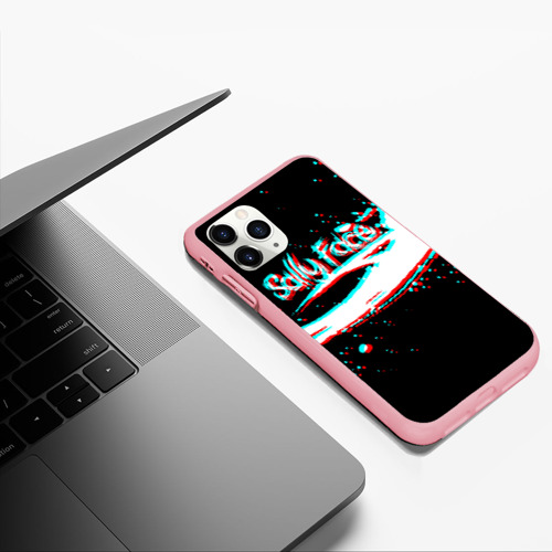 Чехол для iPhone 11 Pro Max матовый Sally Face (Glitch), цвет баблгам - фото 5