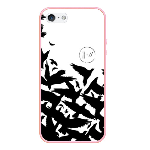 Чехол для iPhone 5/5S матовый Twenty One pilots, цвет баблгам