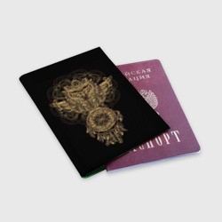 Обложка для паспорта матовая кожа Сова с ловцом - фото 2