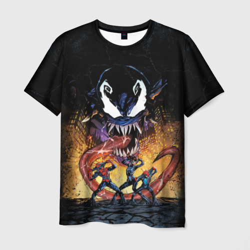 Мужская футболка 3D Venom city Фото 01 Мужская футболка 3D Venom city Фото 01