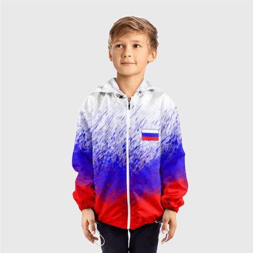 Детская ветровка 3D Россия (Краска), цвет белый - фото 3