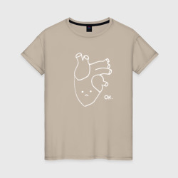 Женская футболка хлопок Сердце Сайтамы