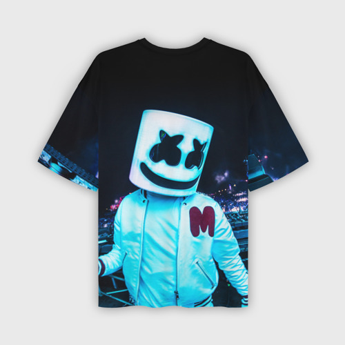 Мужская футболка oversize 3D Marshmello, цвет 3D печать - фото 2