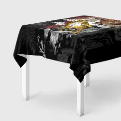 Скатерть 3D Китайские тигр и дракон