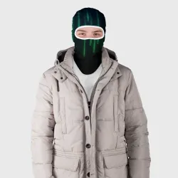 Балаклава 3D Программист строки кода матрица - фото 2
